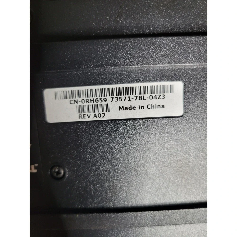 Dell L100 Wired USB Keyboard Black Full Size QWERTY Numeric Keypad U011 REV A02